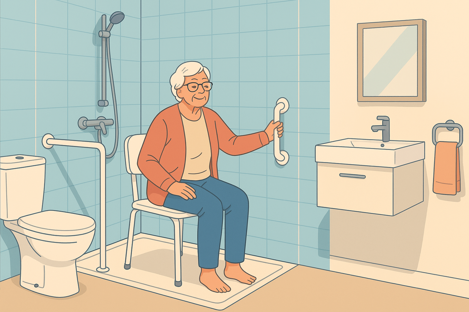Aménager une salle de bain pour eprsonne âgée