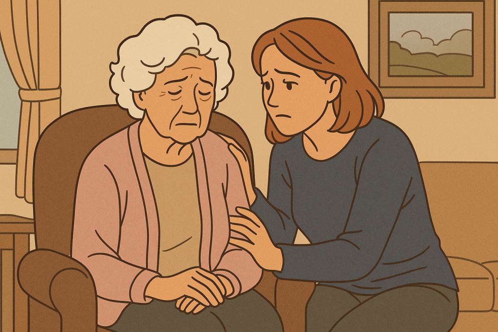 Le deuil blanc est compliqué à vivre pour le patient et sa famille